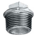 Galvanised Malleable Plug 6" - Click Image to Close